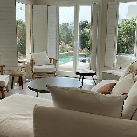 Mikri Santa Maria Beachvilla Pool Paros 别墅 圣玛丽亚