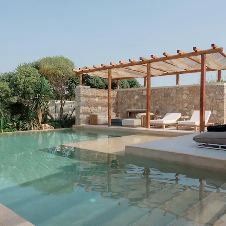 Mikri Santa Maria Beachvilla Pool Paros 别墅 *