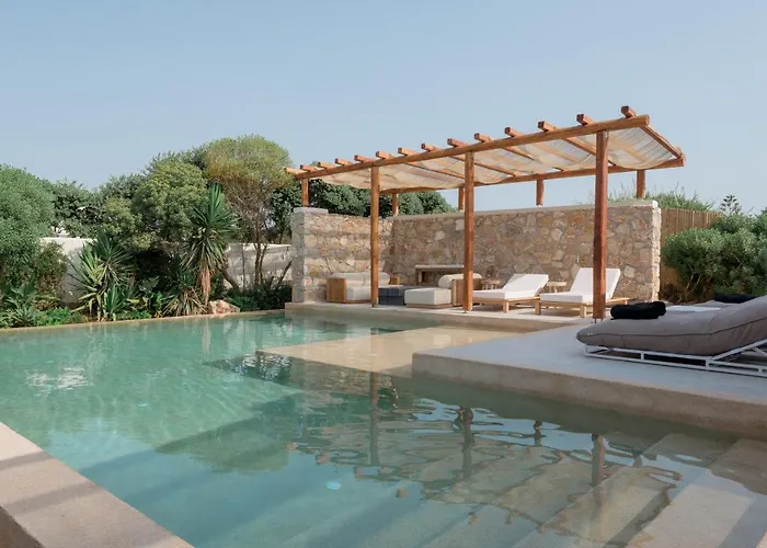 Mikri Santa Maria Beachvilla Pool Paros 别墅 *